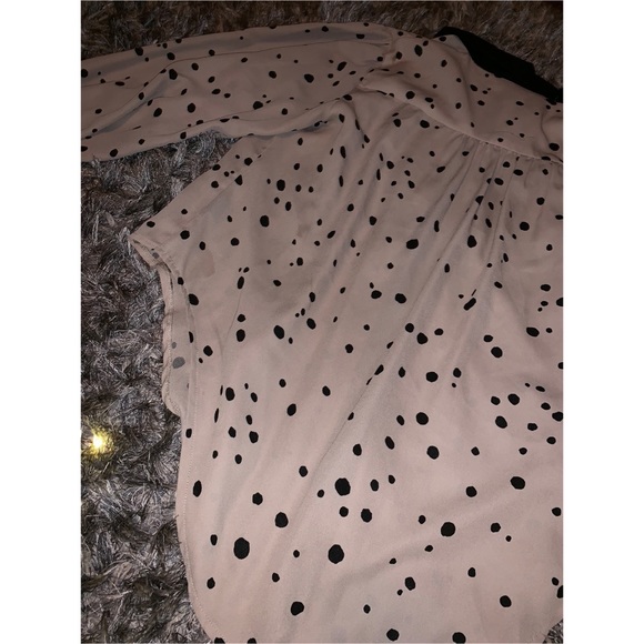 Tan and black polka dot blouse - Picture 8 of 8